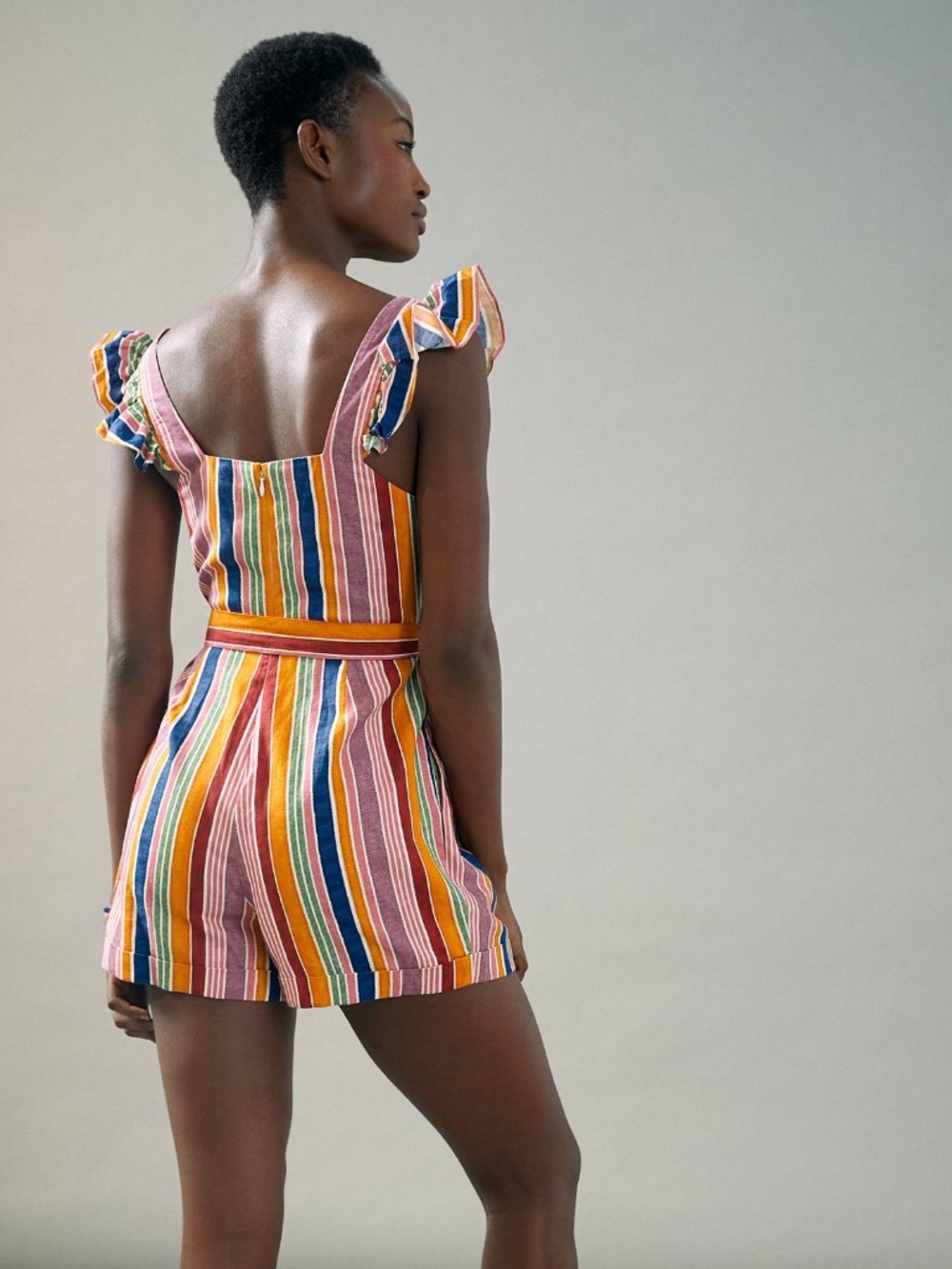 Farm Rio Reyes Striped Romper - Picture 3 of 8